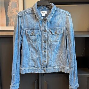 PAIGE Women's Classic Blue Jean Jacket